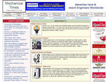 Tablet Screenshot of mechanicaltimes.com
